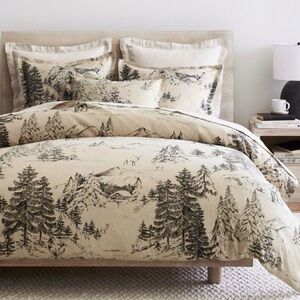 Rustic Forest Duvet & Sham Set - Pottery Barn, Holiday Edition